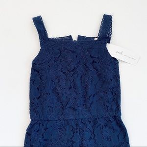 NWT Peek Navy Lace Jumpsuit Romper